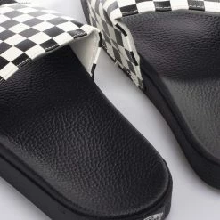 Νέος 🛒 VANS CHECKERBOARD SLIDE-ON 🩴 SANDALS V4KIIP9-IP9 Λευκό-Μαυρο 😉 -Βερμούδες Κατάστημα 101238760001 100 3