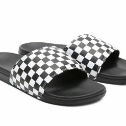 Πολύ καλή προσφορά 🌟 VANS LA COSTA SLIDE-ON VN0A5HF527I-27I Λευκό-Μαυρο 🎉 -Βερμούδες Κατάστημα 101238760004 100 3