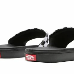 Πολύ καλή προσφορά 🌟 VANS LA COSTA SLIDE-ON VN0A5HF527I-27I Λευκό-Μαυρο 🎉 -Βερμούδες Κατάστημα 101238760004 100 5