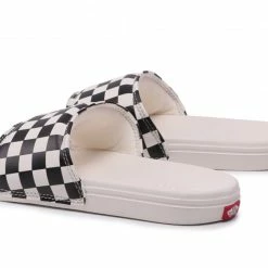 Εξοδος 🤩 VANS LA COSTA SLIDE-ON CHECKERBOARD VA5HFER6R-R6R Λευκό-Μαυρο 🎉 -Βερμούδες Κατάστημα 101238760007 100 3