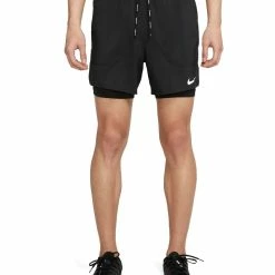 Εκπτωση 🤩 NIKE M NK DF FLX STRF 2IN1 SHORT 5IN CJ5467-010 Μαύρο 🛒