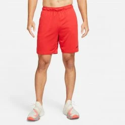 Φτηνός 🔔 NIKE DRI-FIT MEN'S KNIT TRAINING SHORTS DD1887-657 Κόκκινο ❤️
