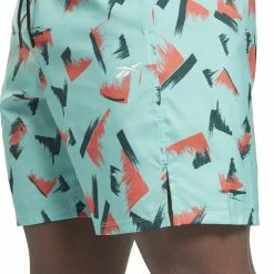 Συμφωνίες 🎉 Ανδρικό Σορτς για Τρέξιμο Reebok Sport TS SPEED AOP SHORT Πετρόλ HI0527 ⌛ -Βερμούδες Κατάστημα 210803040013 25 3