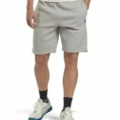 Προϋπολογισμός 🔥 Ανδρική Βερμούδα Reebok Sport RI LEFT LOGO SHORT Γκρί HS7113 ⌛