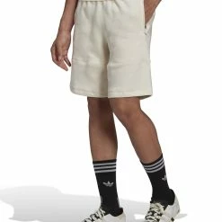 Φτηνός ❤️ Adidas Originals ADICOLOR CLEAN CLASSICS 3-STRIPES SHORTS HC1969 Εκρού 🥰