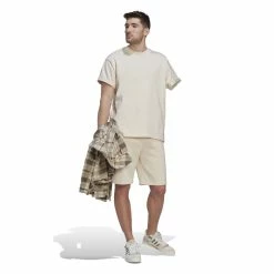 Best Pirce 🔥 Adidas Originals ADICOLOR ESSENTIALS TREFOIL SHORTS HK0183 Εκρού ✨ -Βερμούδες Κατάστημα 210804370096 11 4