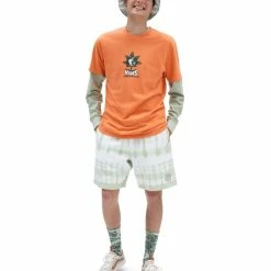 Η καλύτερη συμφωνία 😉 VANS PEACE OF MIND LOOSE FLEECE SHORT VA7S4XYV9-YV9 Πράσινο 🌟 -Βερμούδες Κατάστημα 210804760007 27 3