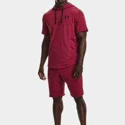 ΧΟΝΔΡΙΚΟ ΕΜΠΟΡΙΟ ⭐ UNDER ARMOUR RIVAL TERRY SHORT 1361631-665 Μπορντό ⌛ -Βερμούδες Κατάστημα 210804990049 22 2