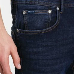 Προϋπολογισμός 🎁 FUNKY BUDDHA 001.005214-DK BLUE ΜΠΛΕ 🤩 -Βερμούδες Κατάστημα 210837080016 147 1